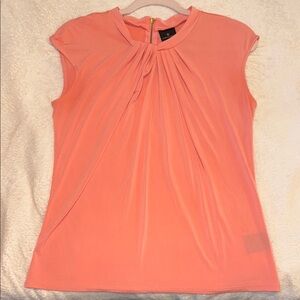 Elegant Peach Sleeveless Top